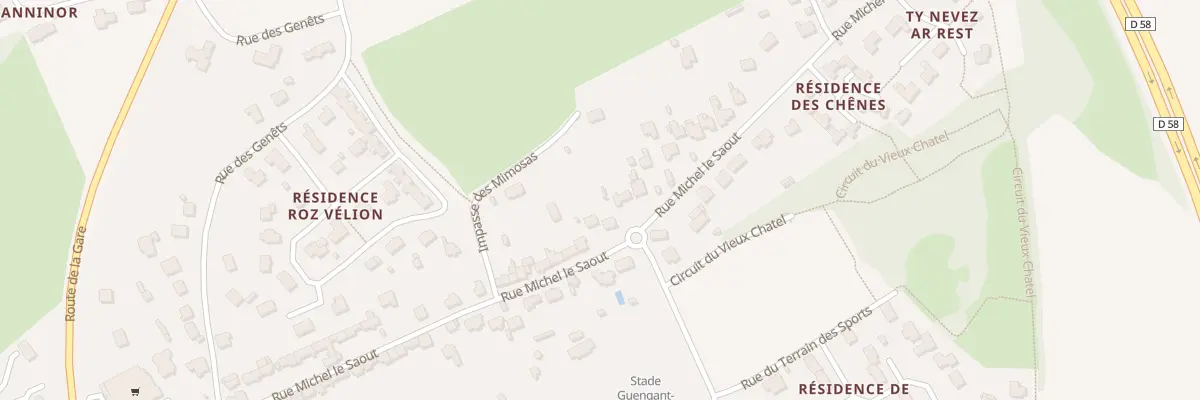 Plan du 55B Rue Michel Le Saout à Taulé