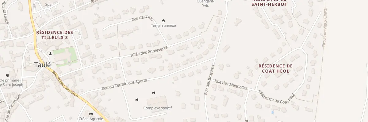 Plan du 17 Rue du Terrain des Sports à Taulé