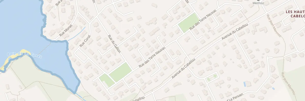 Plan du 16 Rue des Terre Neuvas à Concarneau