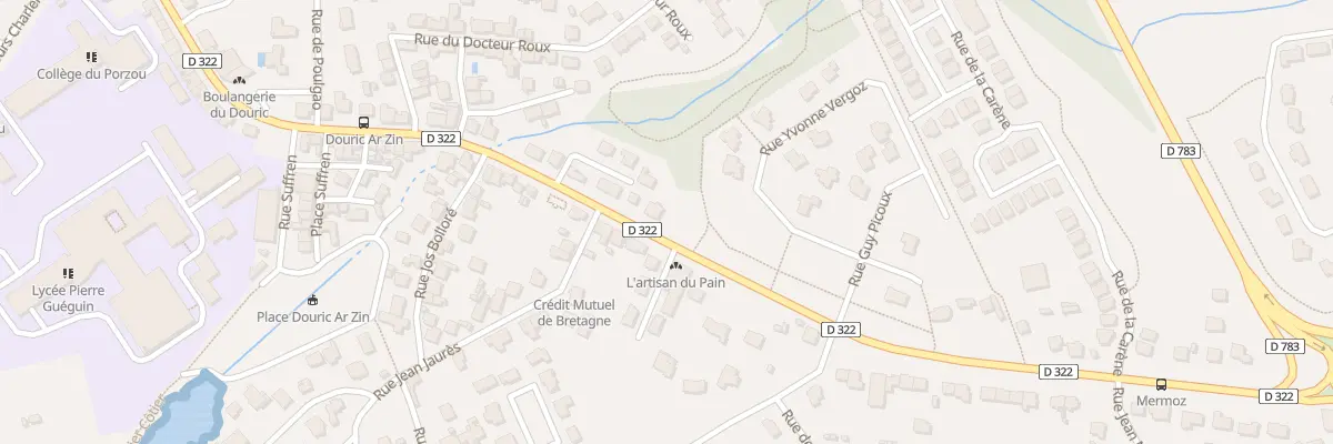 Plan du 130 Rue de Trégunc à Concarneau