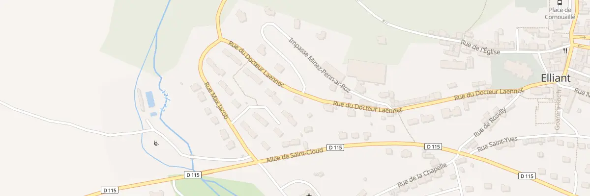 Plan du 19 Rue du Doc Laennec à Elliant