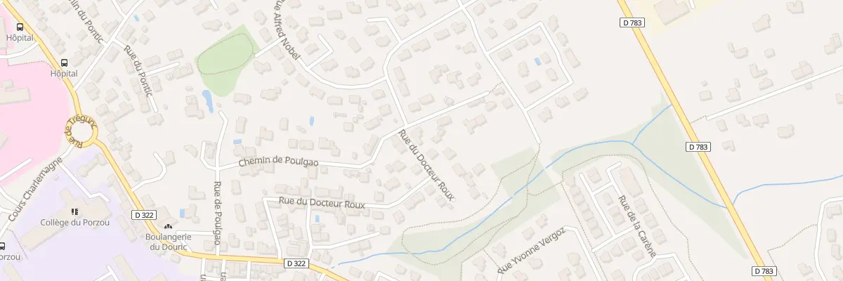 Plan du 40 Rue du Docteur Roux à Concarneau