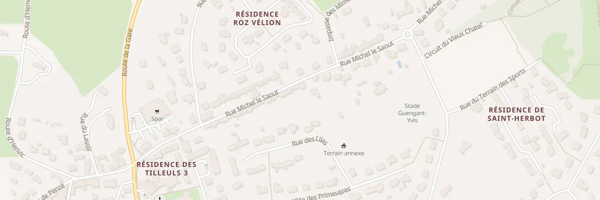 Plan du 36 Rue Michel Le Saout à Taulé
