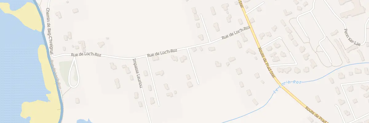 Plan du 185 Rue Loc’H Roz à Trégunc