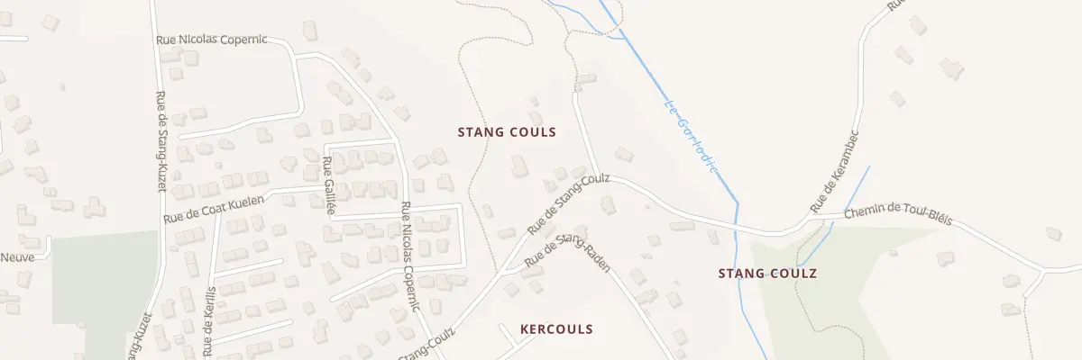 Plan du 43 Rue de Stang Coulz à Concarneau