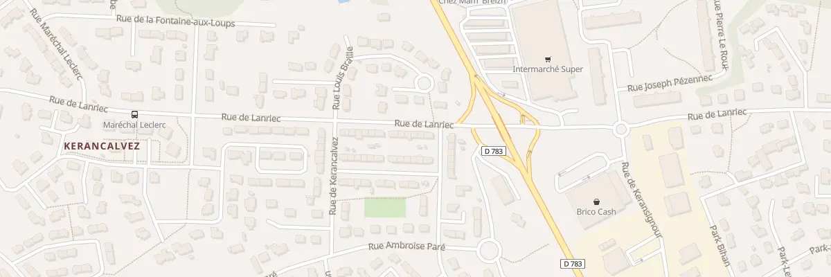 Plan du 102 Rue de Lanriec à Concarneau