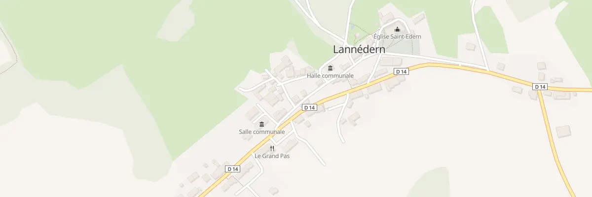 Plan du 14 Rue de l’Eglise à Lannédern