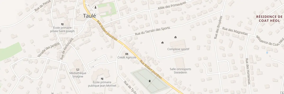 Plan du 15 Rue Robert Jourdren à Taulé