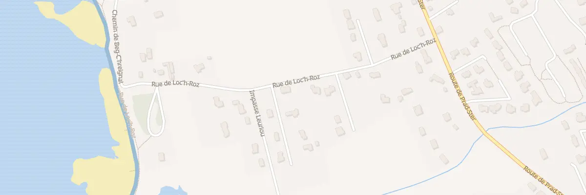 Plan du 255 Rue Loc’H Roz à Trégunc