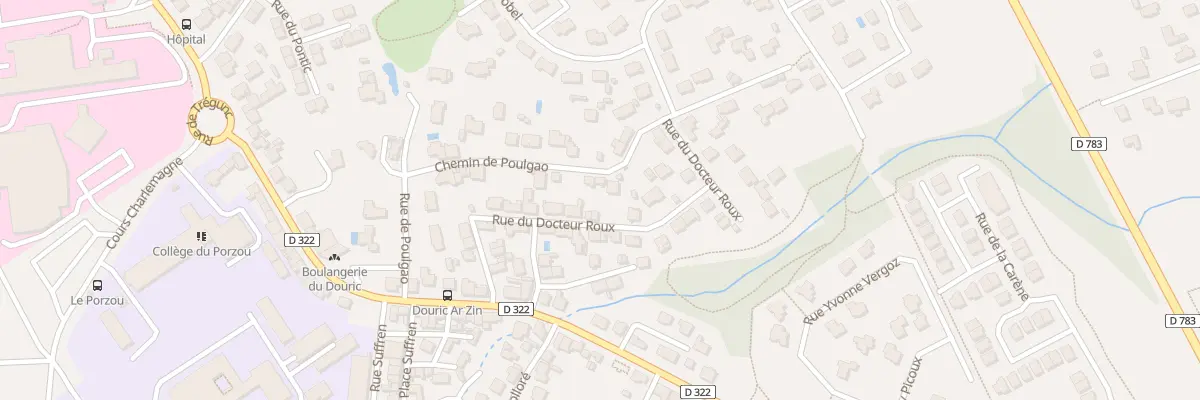Plan du 25 Rue du Docteur Roux à Concarneau