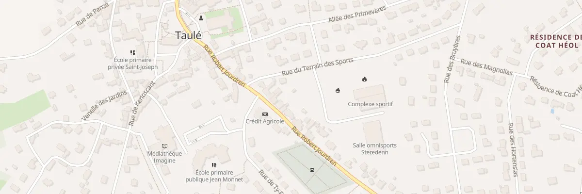 Plan du 13 Rue Robert Jourdren à Taulé