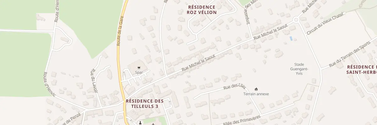 Plan du 17 Rue Michel Le Saout à Taulé