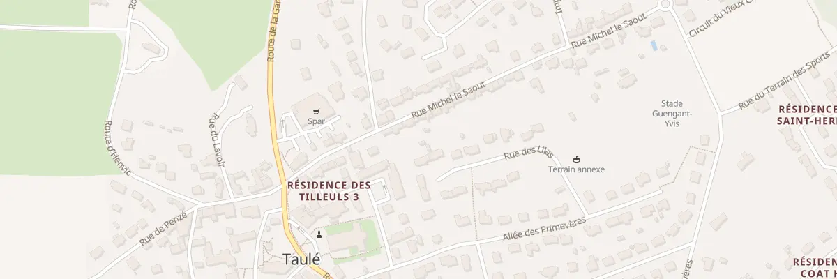 Plan du 8 Rue Michel Le Saout à Taulé