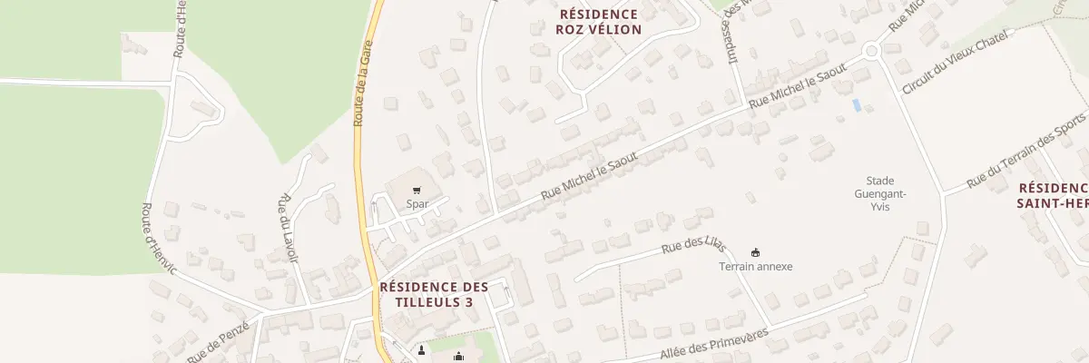Plan du 15 Rue Michel Le Saout à Taulé