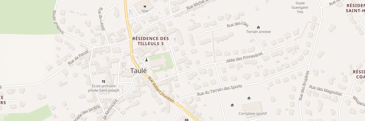 Plan du 2 Rue du Patronage à Taulé