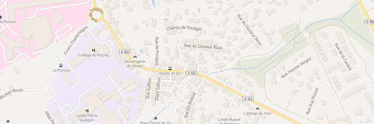 Plan du 2 Rue du Docteur Roux à Concarneau