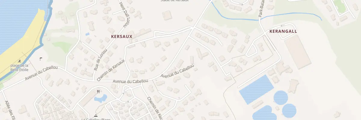 Plan du 83B Av du Cabellou à Concarneau
