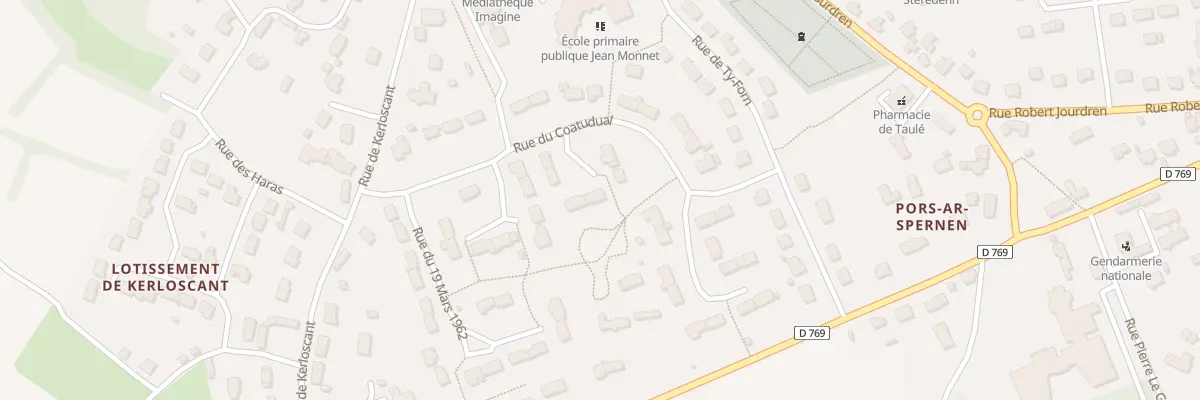 Plan du 33 Rue Coatudual à Taulé