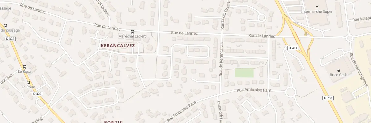 Plan du 47 Rue Gaston Bonnier à Concarneau