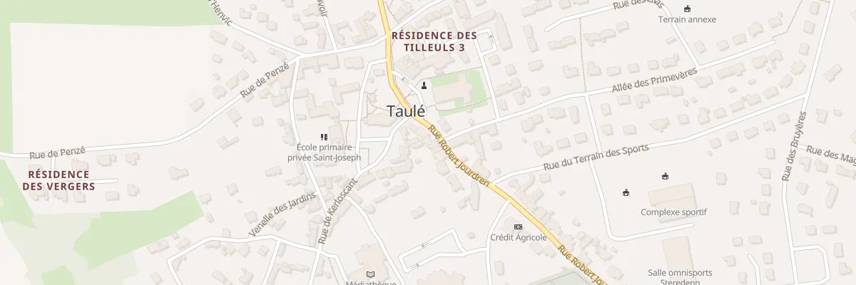 Plan du 4 Rue Robert Jourdren à Taulé