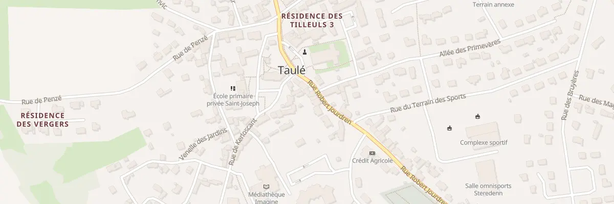 Plan du 8 Rue Robert Jourdren à Taulé