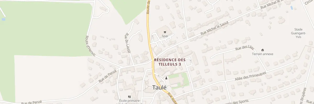 Plan du 1 Rue Michel Le Saout à Taulé