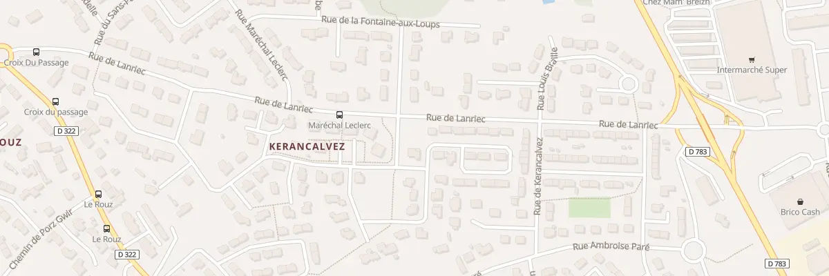Plan du 25 Rue Gaston Bonnier à Concarneau