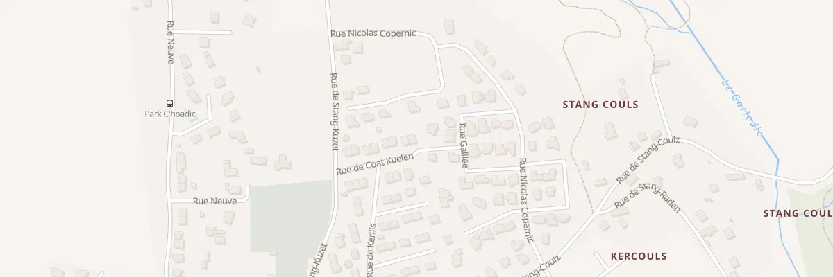 Plan du 15 Rue de Coat Kuelen à Concarneau