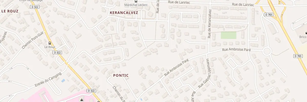 Plan du 38 Rue Gaston Bonnier à Concarneau