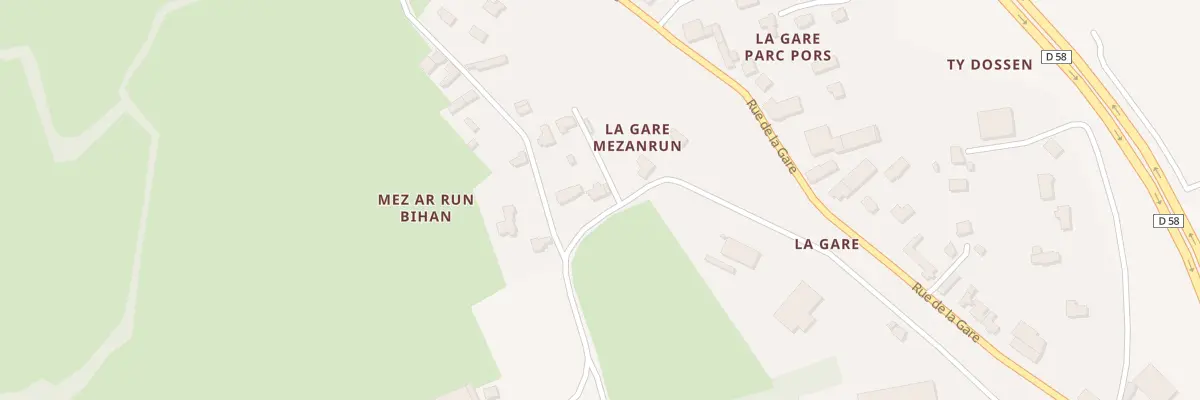 Plan du 8 Mezanrun à Taulé