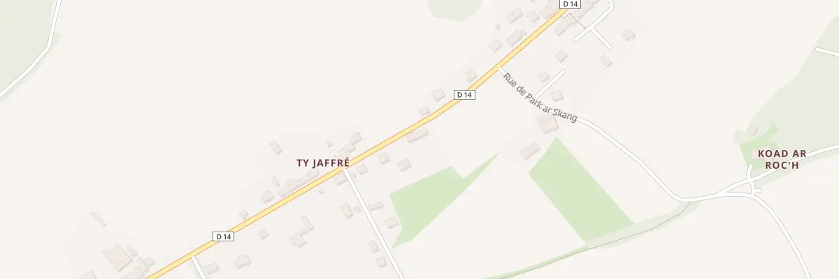 Plan du 1 Ty Jaffre à Lannédern