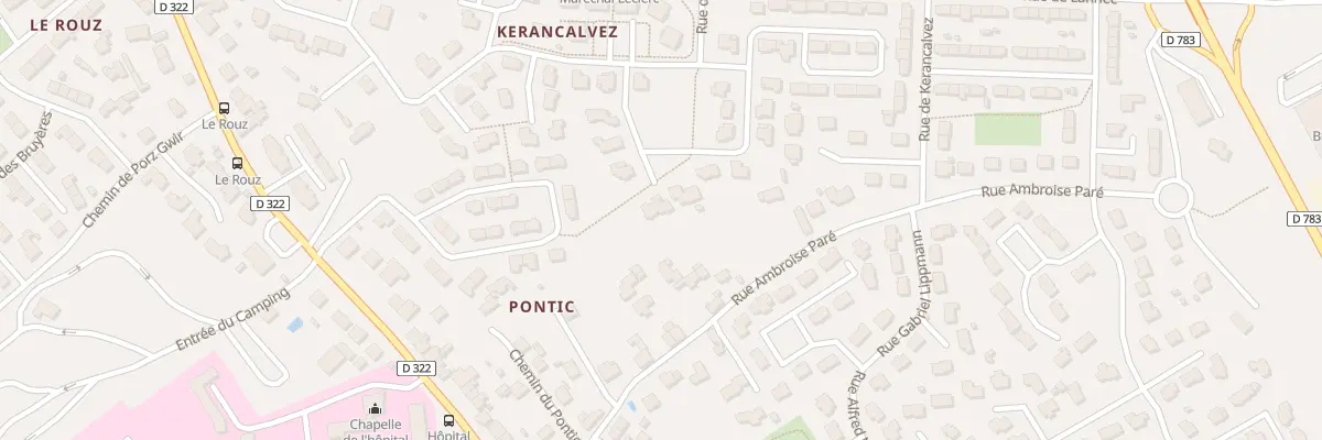 Plan du 36 Rue Gaston Bonnier à Concarneau