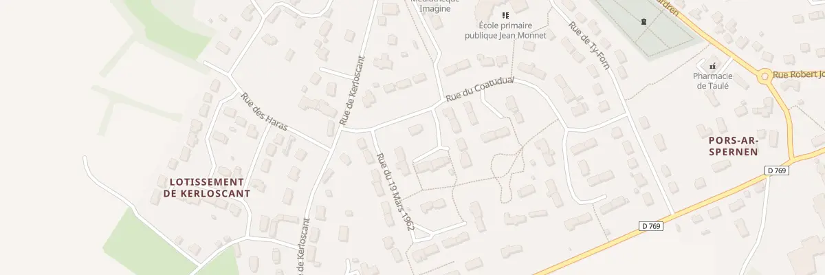 Plan du 57 Rue Coatudual à Taulé
