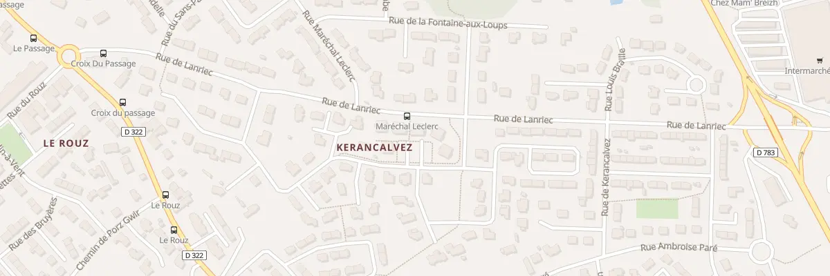 Plan du 19 Rue Gaston Bonnier à Concarneau