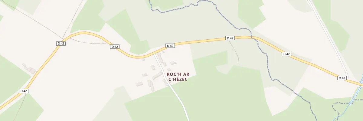 Plan du 158 Roc’h ar C’hezec à Botmeur