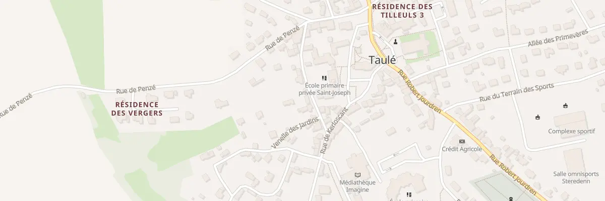 Plan du 18 Rue François Quéguiner à Taulé