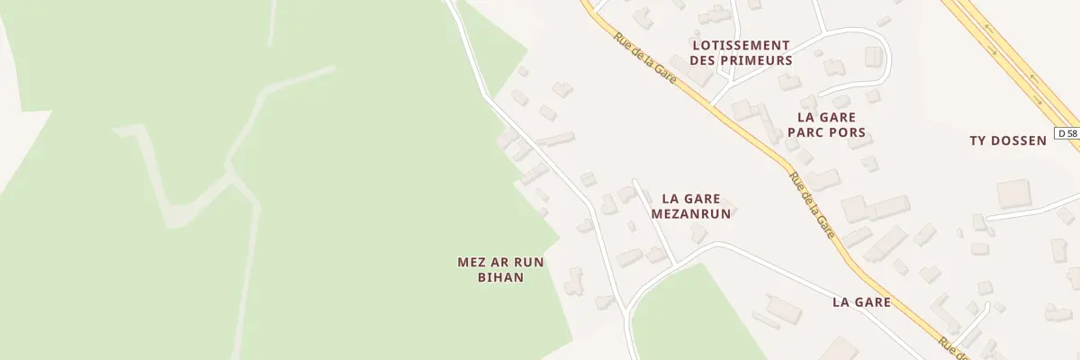 Plan du 9 Mezanrun à Taulé