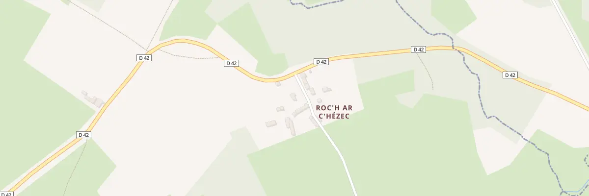 Plan du 155 Roc’h ar C’hezec à Botmeur
