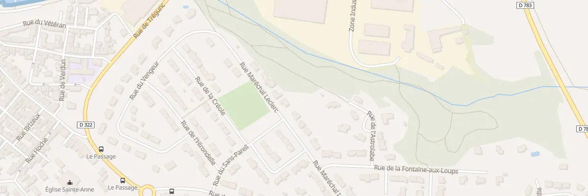 Plan du 24 Rue Marechal Leclerc à Concarneau
