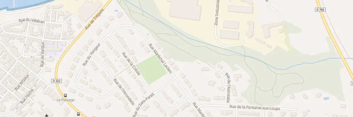 Plan du 28 Rue Marechal Leclerc à Concarneau
