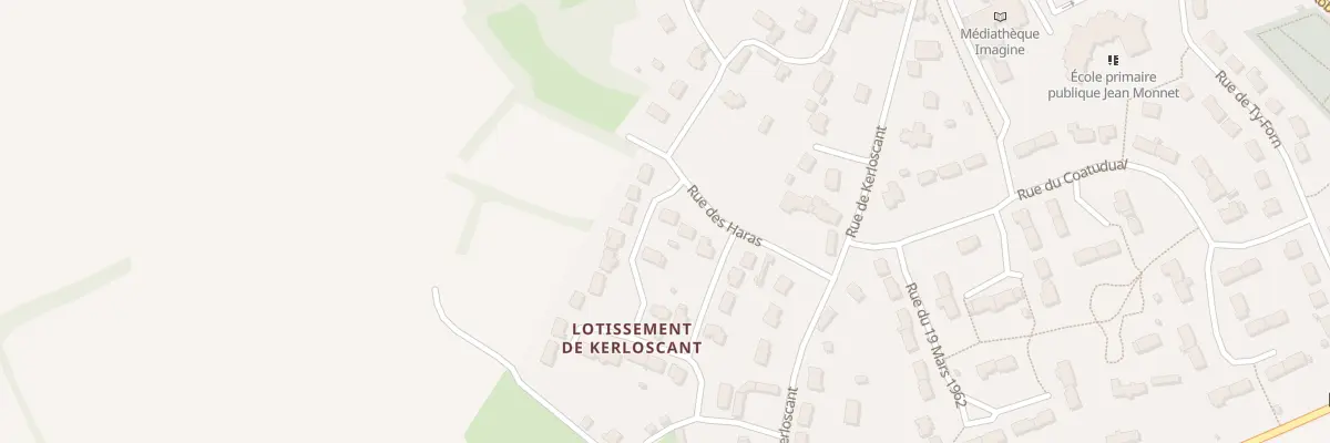 Plan du 16 Lot de Kerloscant à Taulé