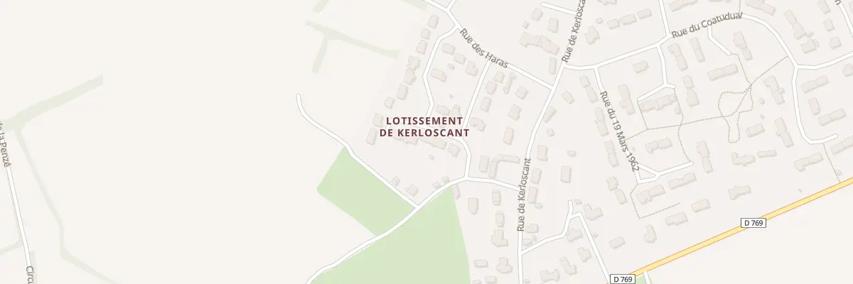 Plan du 3 Lot de Kerloscant à Taulé