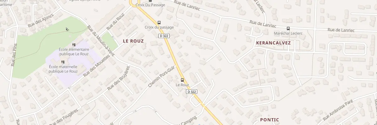 Plan du 20 Rue de Trégunc à Concarneau