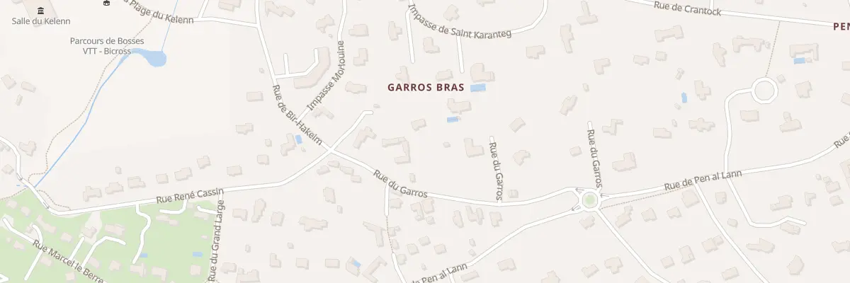 Plan du 6 Rue du Garros à Carantec