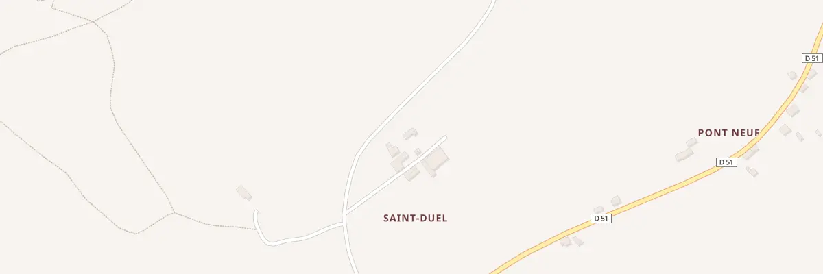 Plan du 185A Saint Duel à Langolen
