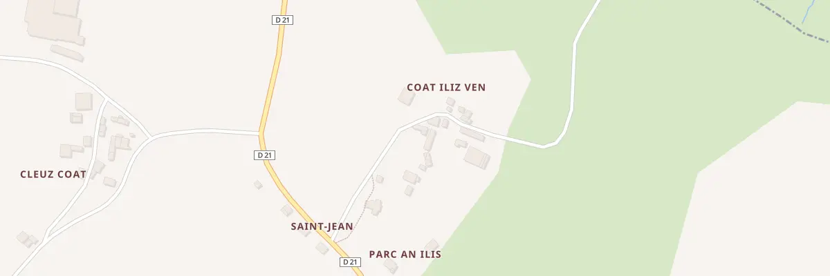 Plan du 102 Coat Ilis Ven au Cloître-Pleyben