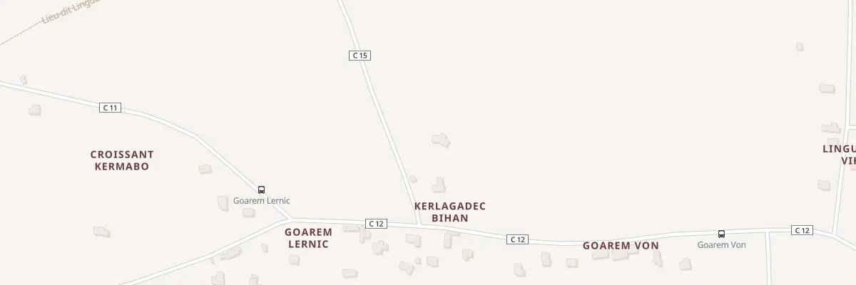 Plan du 4 Kerlagadec Bihan à Saint-Yvi