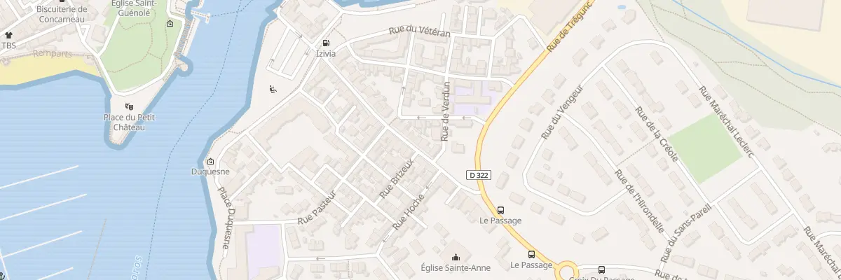 Plan du 43 Rue Mauduit Duplessis à Concarneau