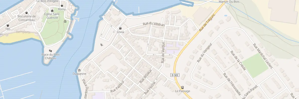 Plan du 7 Rue du Onze Novembre à Concarneau