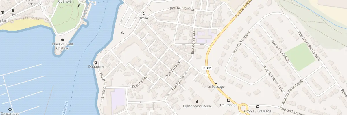 Plan du 34 Rue Mauduit Duplessis à Concarneau